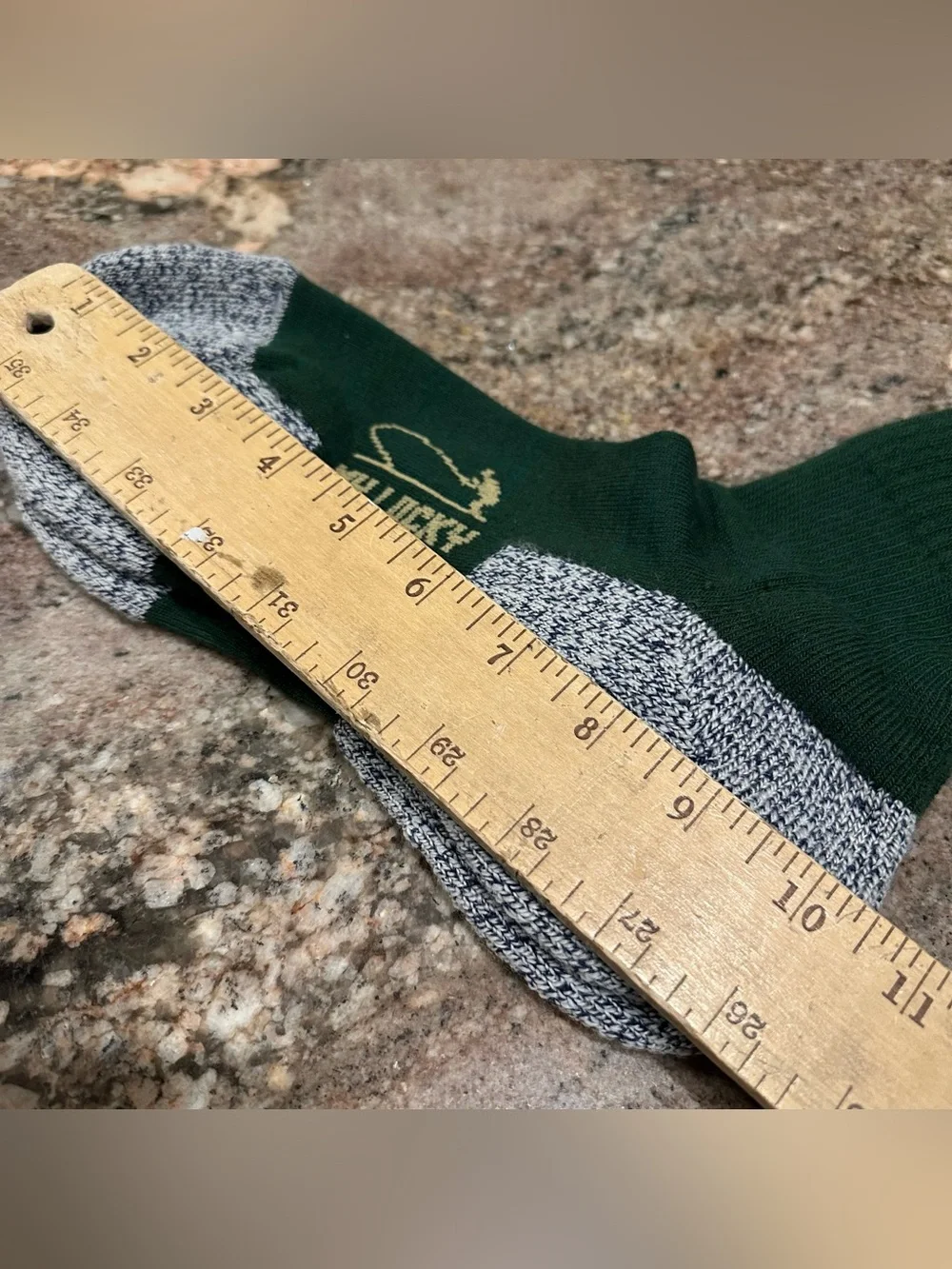NWOT For Bare Feet Over the Calf TREKKER Wool Blend My Lucky Fishing Socks Large